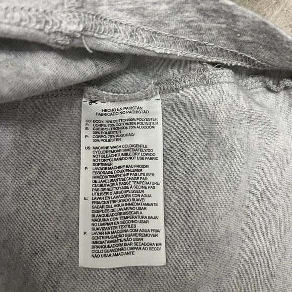 Reebok Tank Top Adult Mens Size M Medium Gray Logo Lightweight Shirt Gym Active - Picture 6 of 6